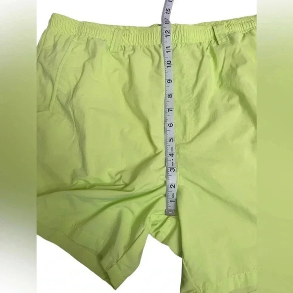 Columbia PFG Backcast Ⅲ Water Fishing Swim Shorts Neon Yellow Green Men’s size L - Picture 13 of 16